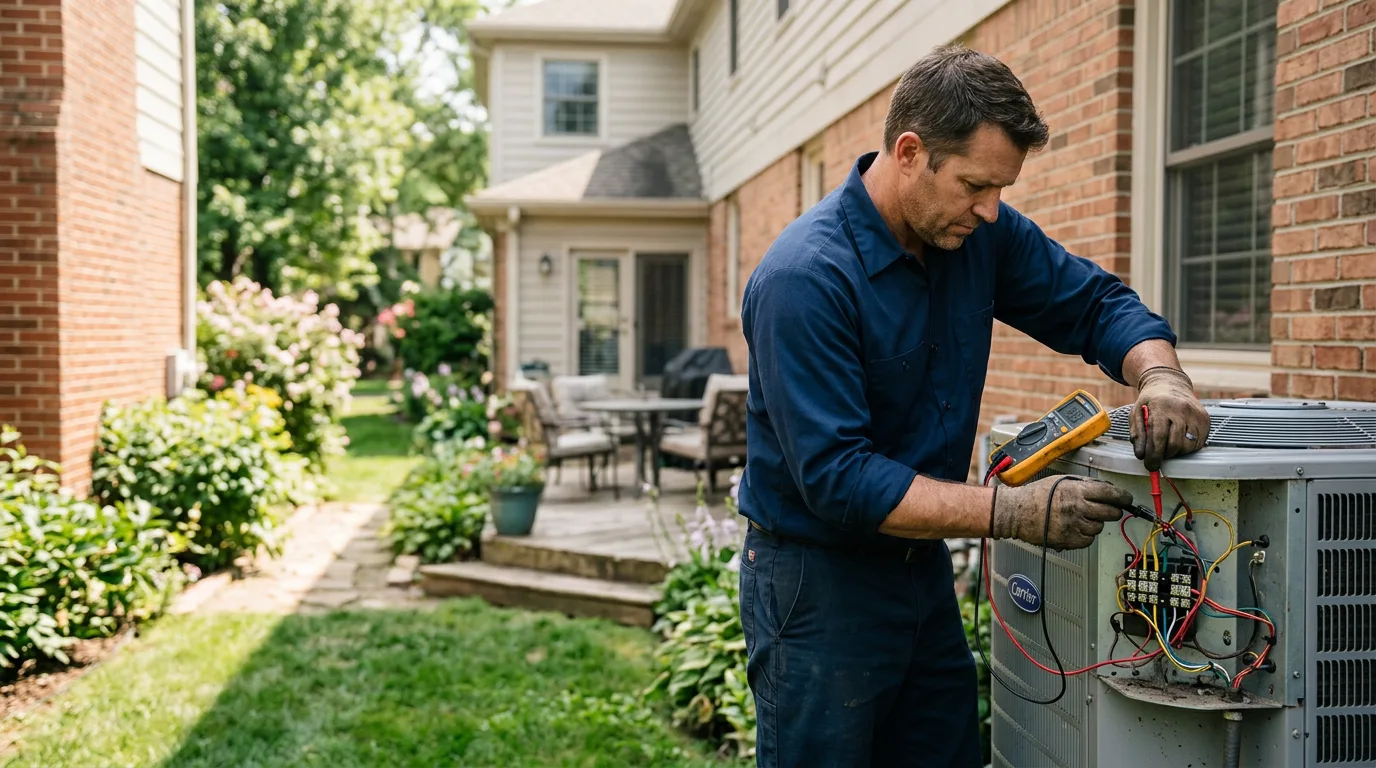 HVAC technician working near Lehigh Acres, FL